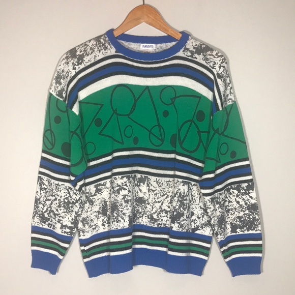 Vintage Rare Mix Print Sweater - Picture 1 of 8
